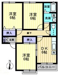 サンホープ三条の物件間取画像